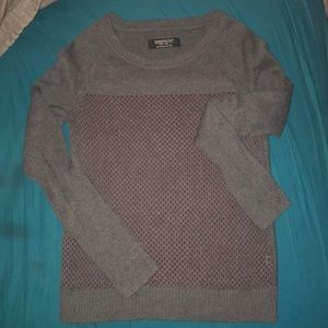 All Saints cotton sweater with burgundy lining.